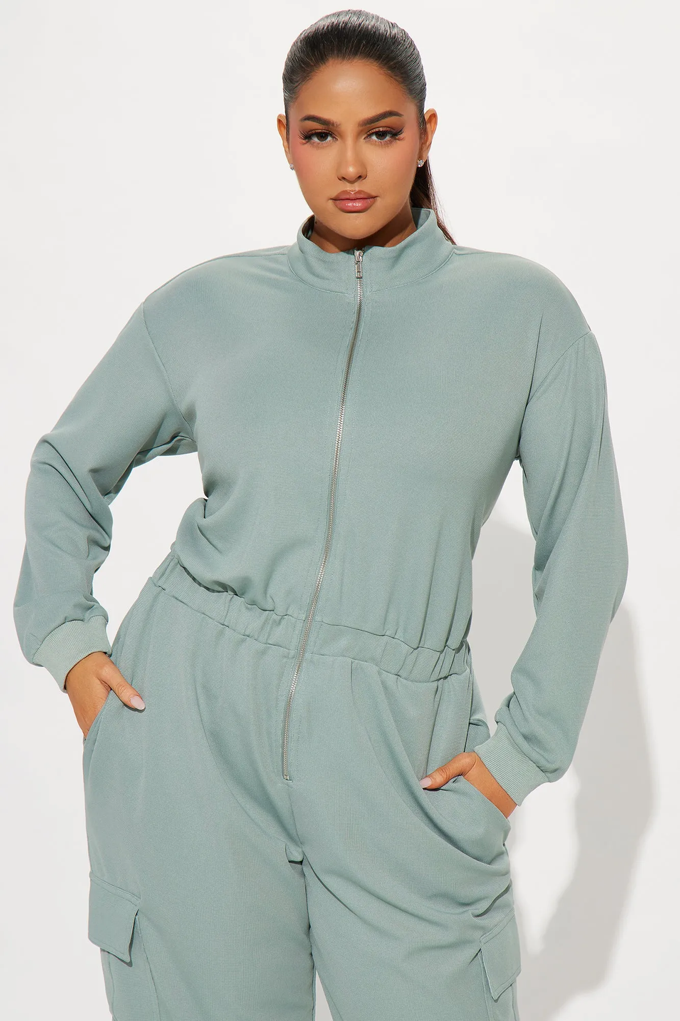 Full Day Off Jumpsuit - Sage sold by Fashion Nova product image thumbnail 5