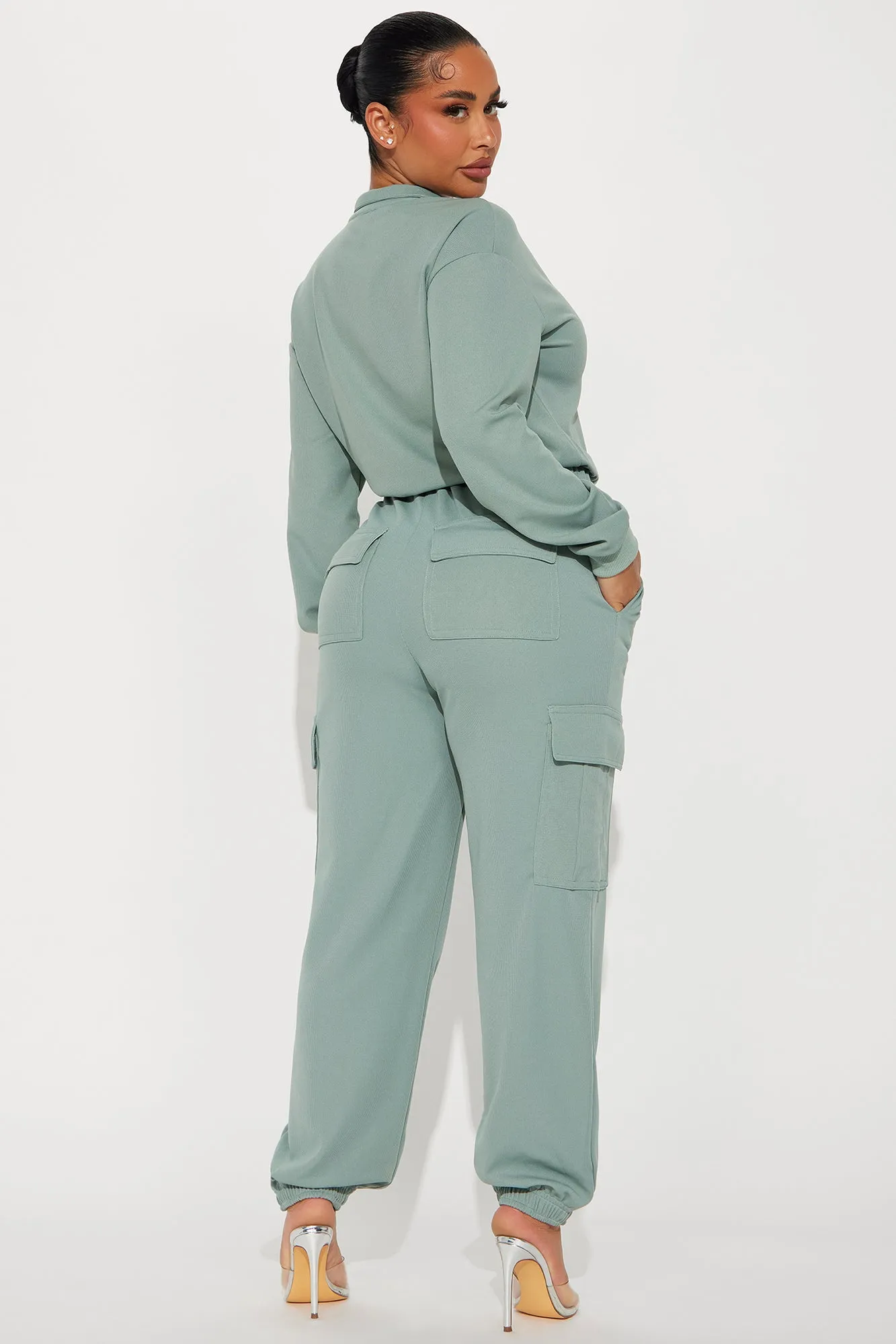 Full Day Off Jumpsuit - Sage sold by Fashion Nova product image thumbnail 3