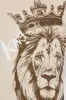 Mini King Lion Fleece Jogger Set - Khaki/combo sold by Fashion Nova