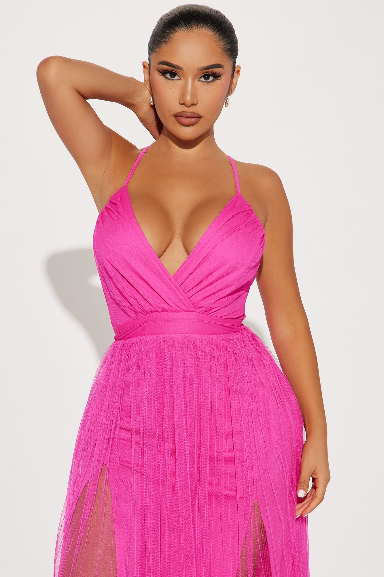 Madison Tulle Maxi Dress - Hot Pink sold by Fashion Nova product image thumbnail 2