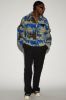 Newbury Jacquard Cropped Jacket - Blue/combo sold by Fashion Nova
