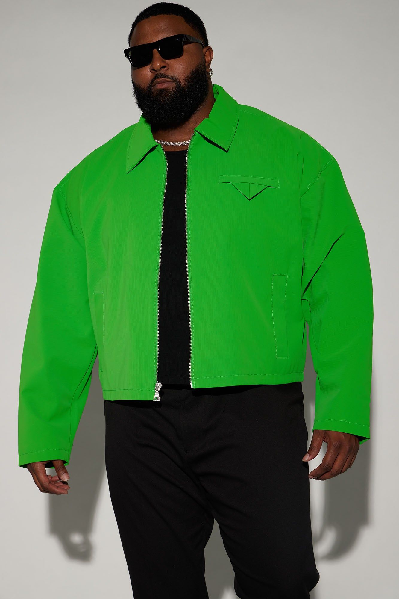 Inspiration Faux Leather Cropped Jacket - Green sold by Fashion Nova product image thumbnail 5