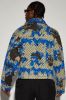 Newbury Jacquard Cropped Jacket - Blue/combo sold by Fashion Nova