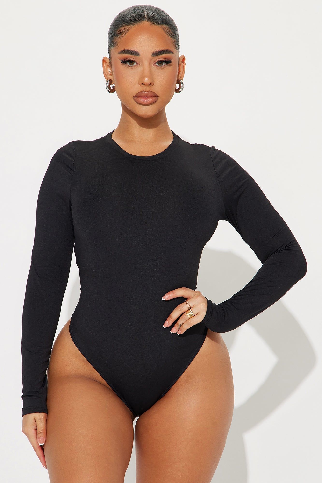 Isabella Bodysuit - Black sold by Fashion Nova