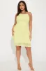 Tropic Mama Crochet Mini Dress - Yellow sold by Fashion Nova