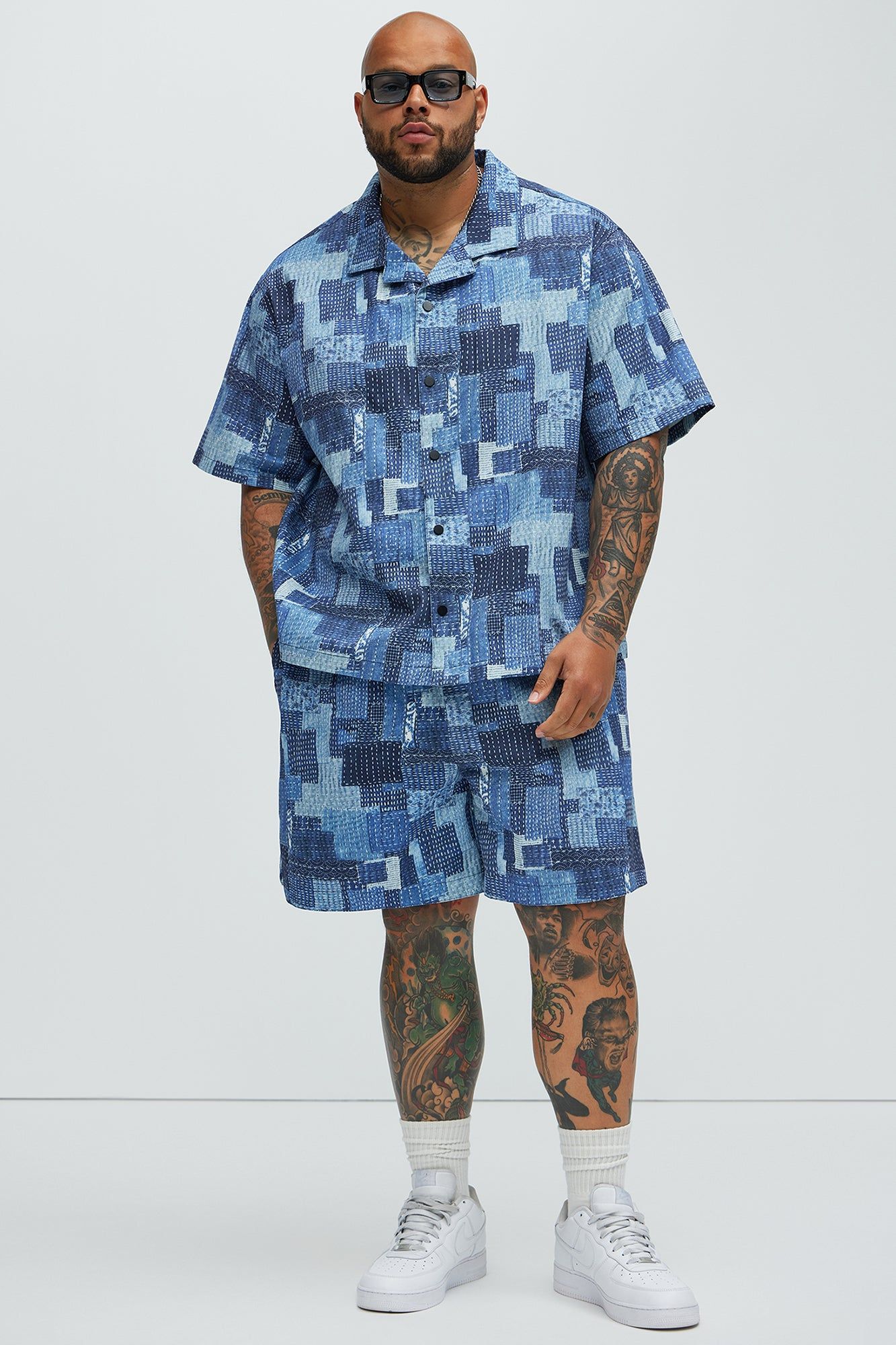 Boro Shirt - Indigo sold by Fashion Nova product image thumbnail 5