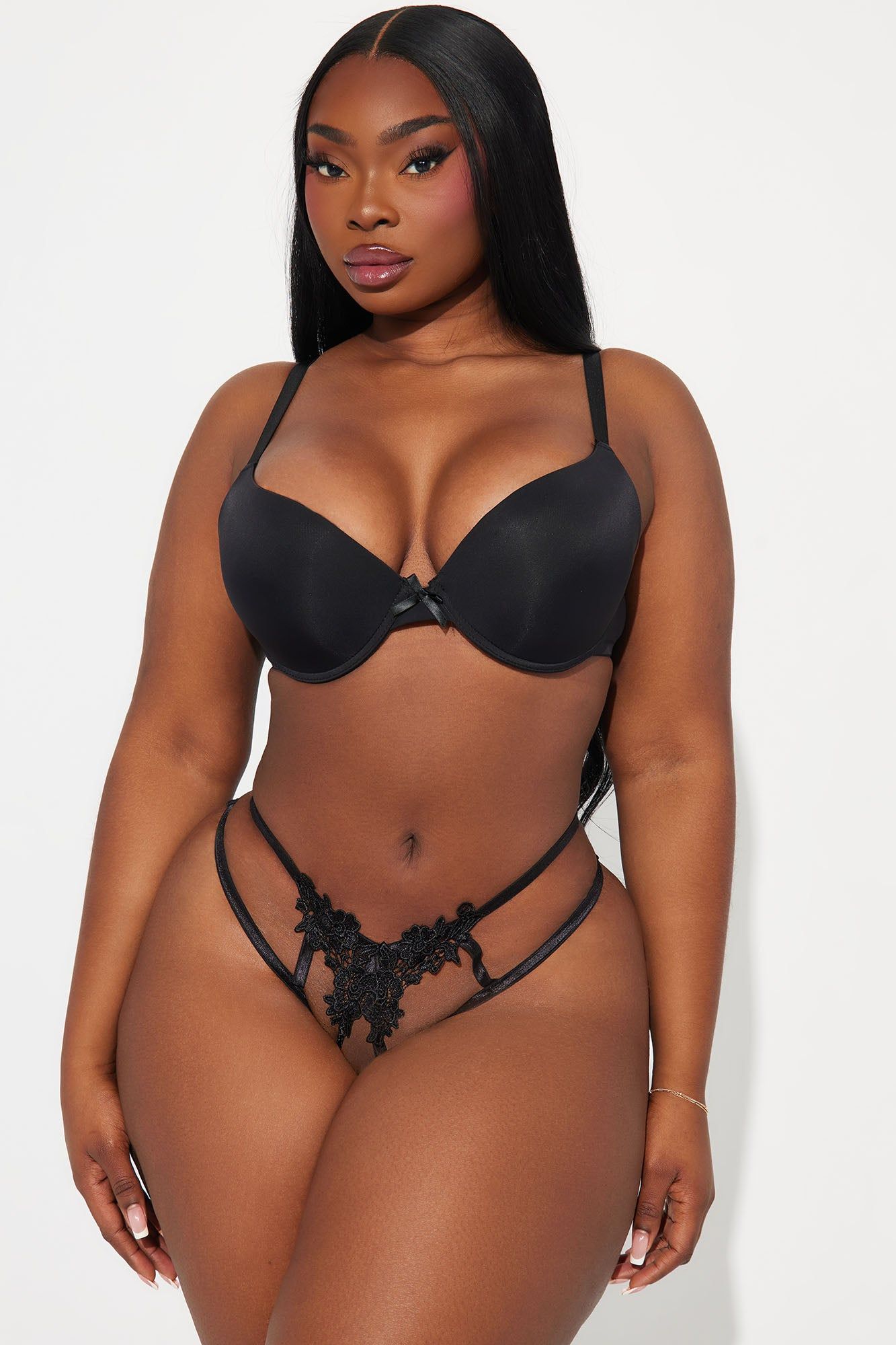 Between Us Only Strappy Crotchless Panty - Black sold by Fashion Nova product image thumbnail 5