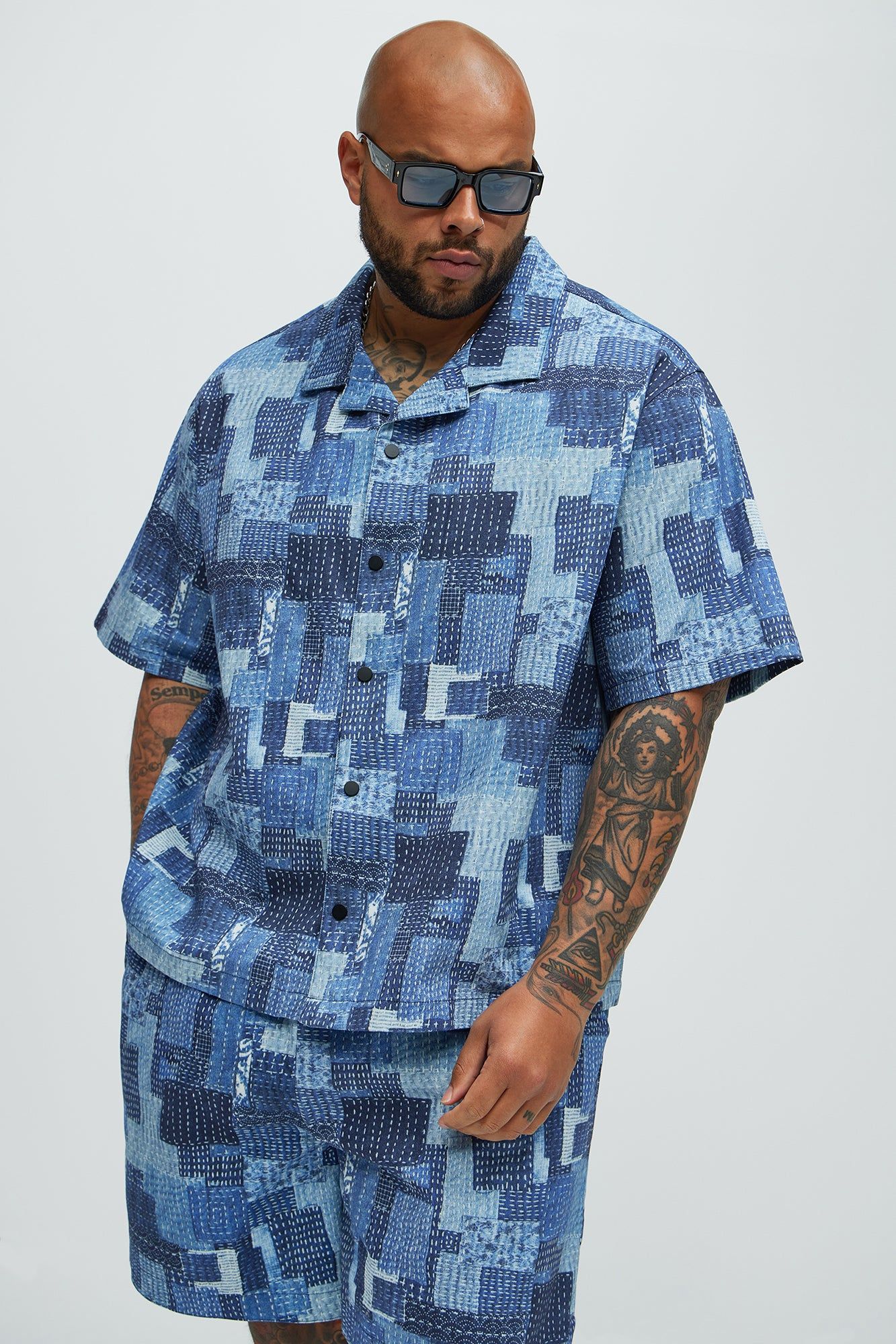 Boro Shirt - Indigo sold by Fashion Nova product image thumbnail 4