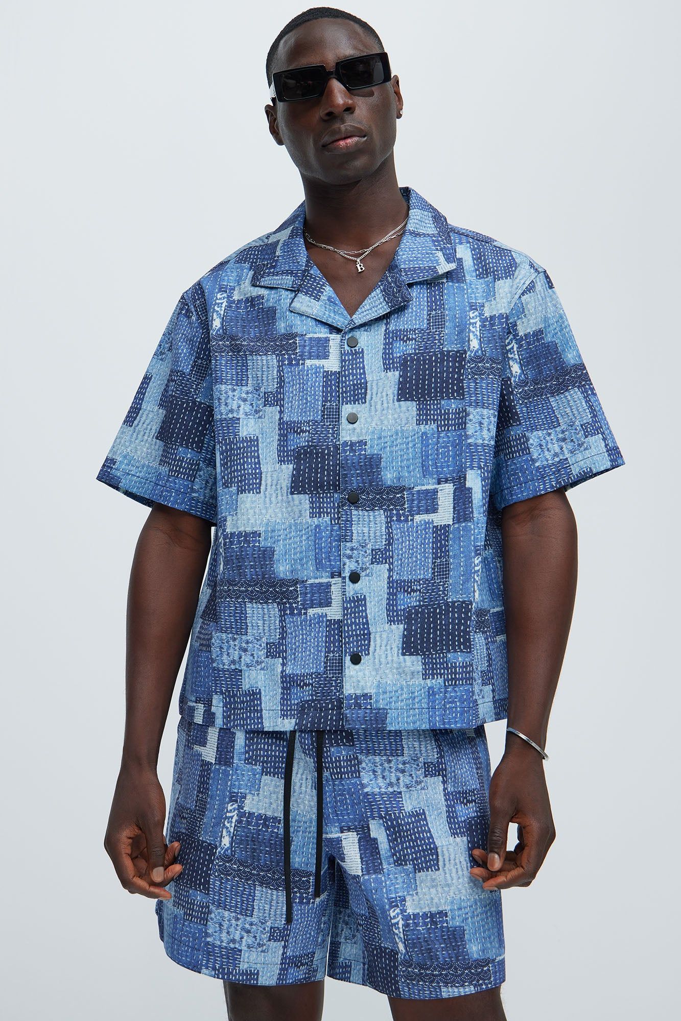 Boro Shirt - Indigo sold by Fashion Nova