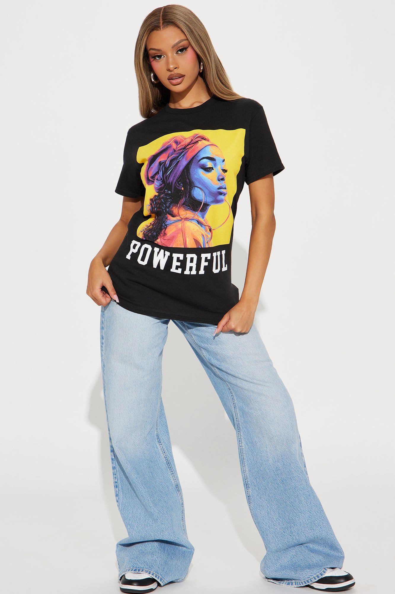 I Am Powerful Graphic Tee - Black sold by Fashion Nova product image thumbnail 2