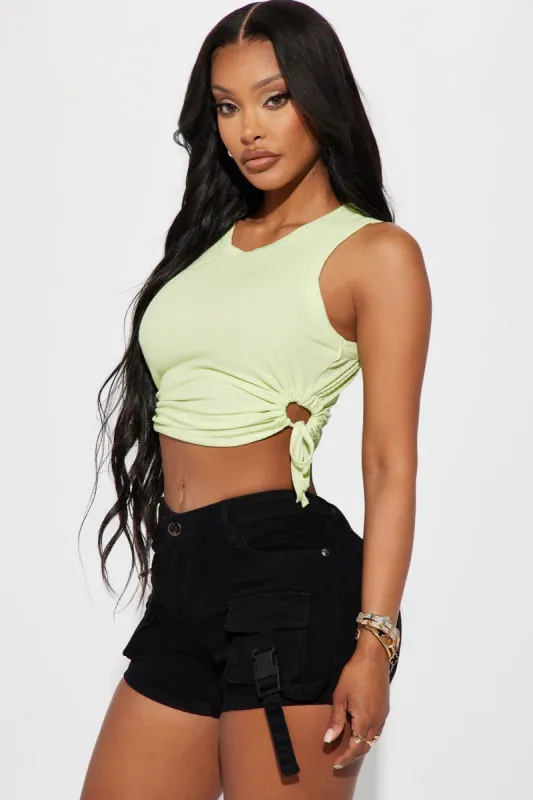 Mable Ribbed Top - Sage sold by Fashion Nova