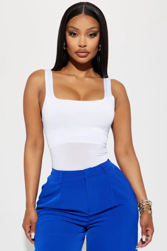 Kiara Double Lined Tank Top - White sold by Fashion Nova