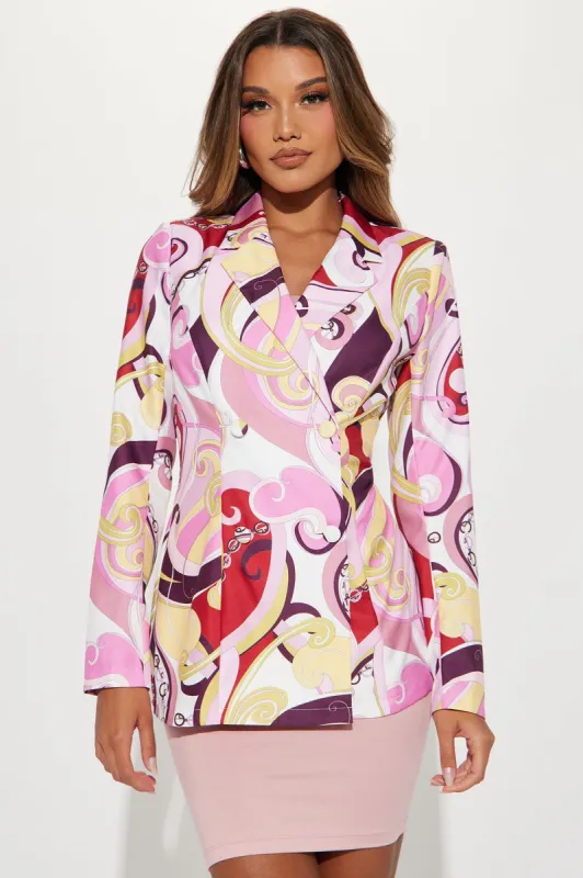 Trips To The Coast Blazer - Multi Color sold by Fashion Nova