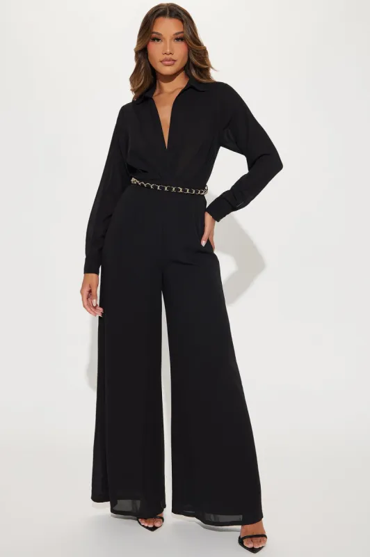 Grecia Jumpsuit - Black sold by Fashion Nova
