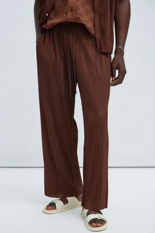 Florence Straight Pants - Dark Brown sold by Fashion Nova