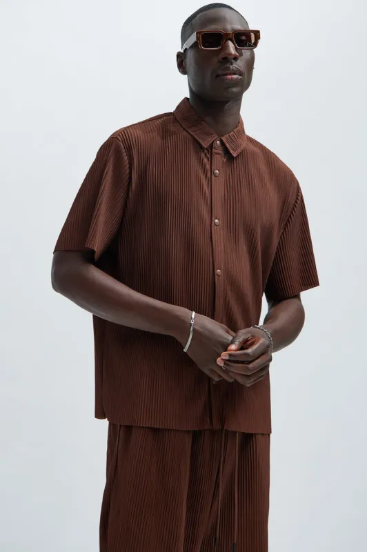 Florence Shirt - Dark Brown sold by Fashion Nova