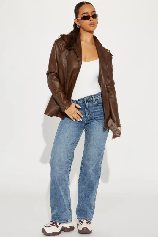 Reality Star Stretch Straight Leg Jeans - Vintage Wash sold by Fashion Nova