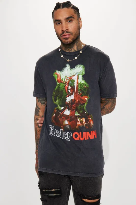 Suicide Squad Harley Quinn Short Sleeve Tee - Black sold by Fashion Nova