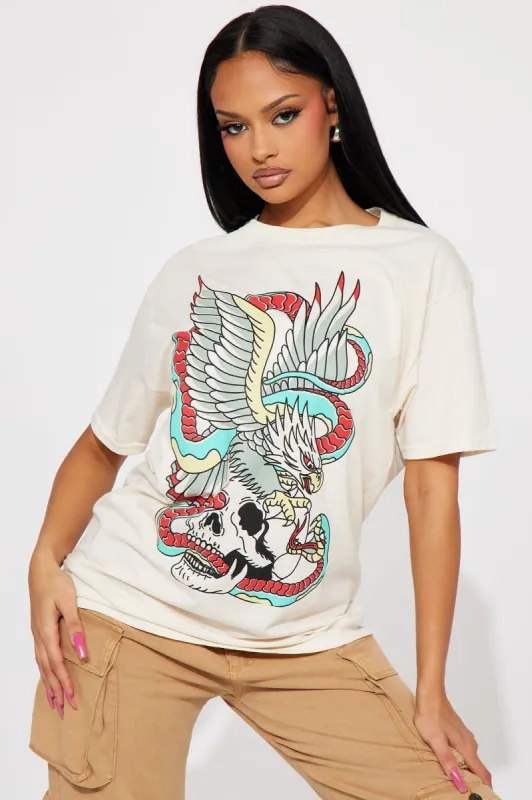 Dangerous Grounds Graphic Tshirt - Sand sold by Fashion Nova