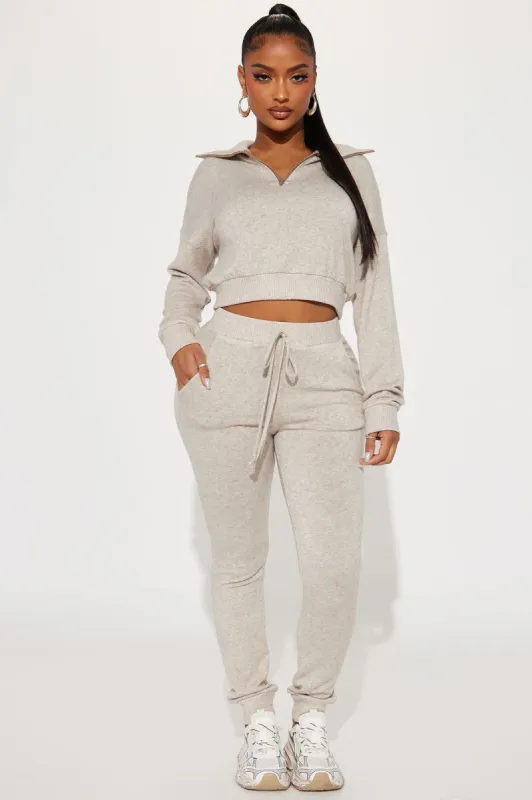 Time Off Pant Set - Stone sold by Fashion Nova