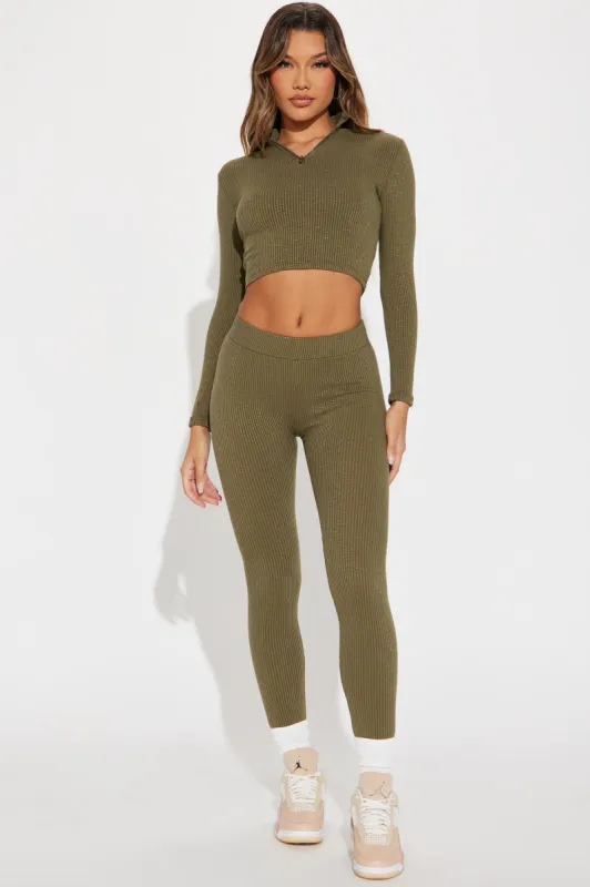 Wanderlust Dreams Legging Set - Olive sold by Fashion Nova