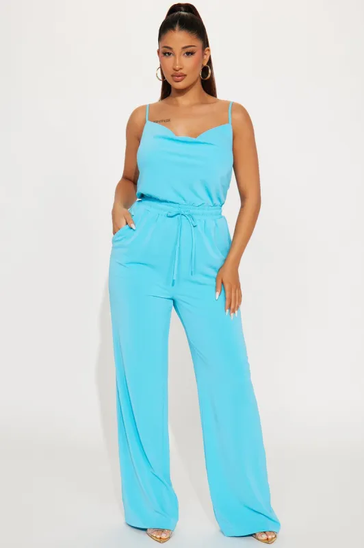 You Were Right Jumpsuit - Aqua sold by Fashion Nova