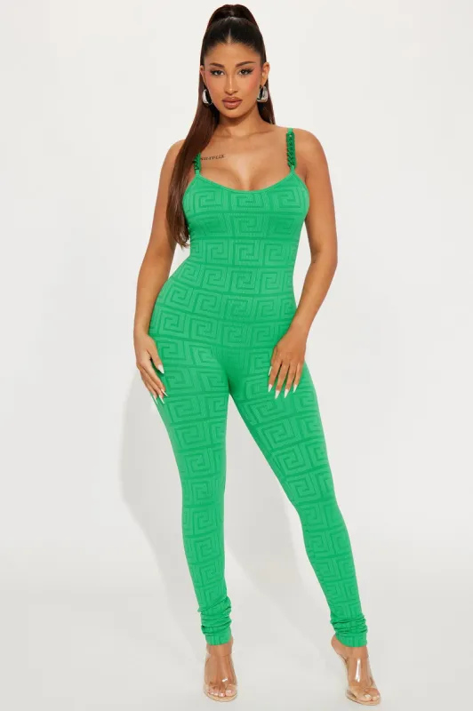 Tyra Seamless Jumpsuit - Green sold by Fashion Nova
