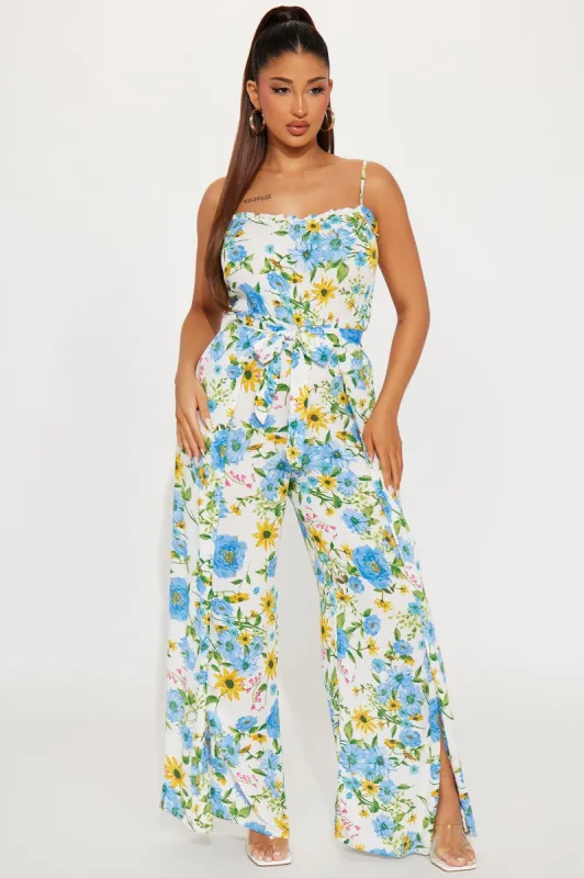 All Or Nothing Jumpsuit - Off White sold by Fashion Nova