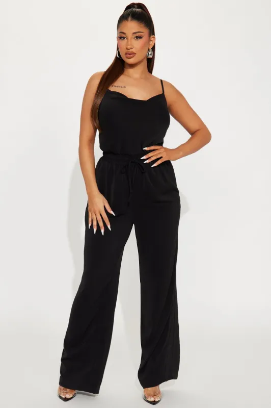 You Were Right Jumpsuit - Black sold by Fashion Nova