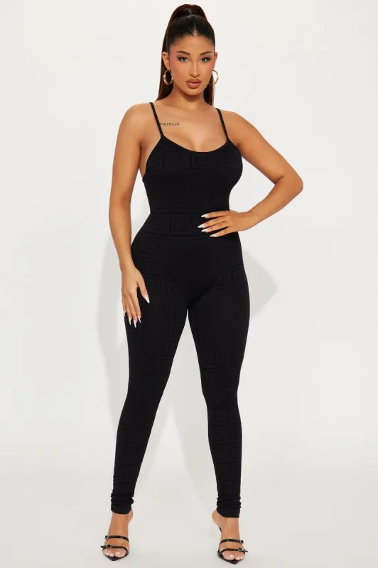 Luca Seamless Jumpsuit - Black sold by Fashion Nova
