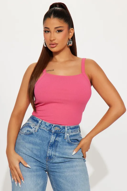 Maria Ribbed Tee - Pink sold by Fashion Nova