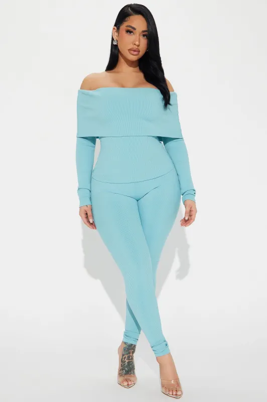 Shaila Snatched Pant Set - Teal sold by Fashion Nova