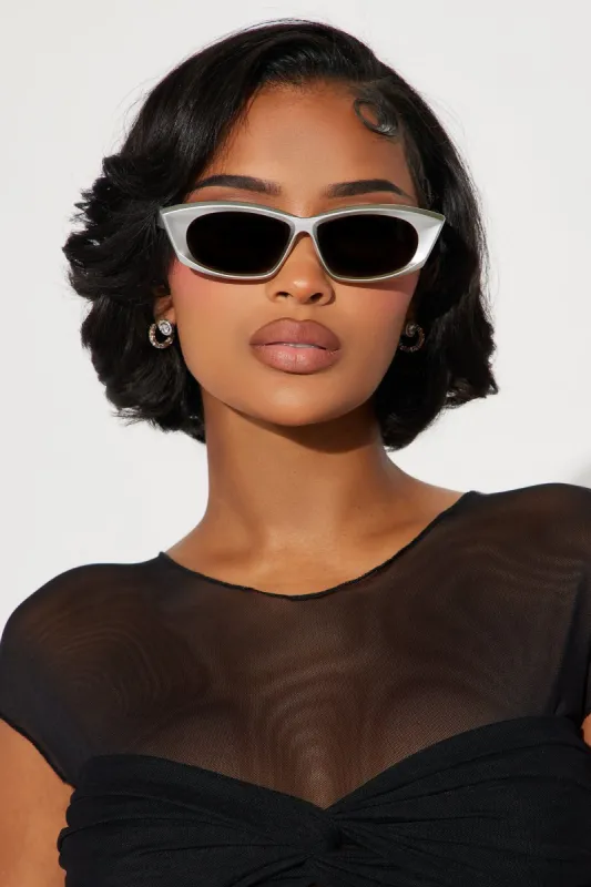 On My Mind Sunglasses - Silver sold by Fashion Nova