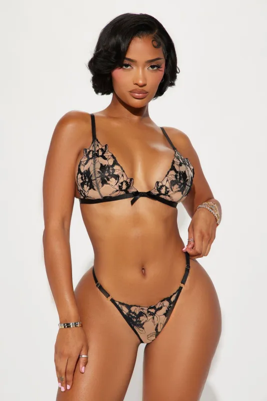 Wild Flower Lace 2 Piece Set - Black/combo sold by Fashion Nova