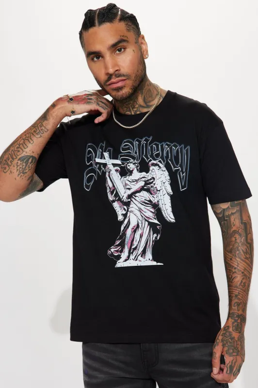 Mercy Short Sleeve Tee - Black made by Fashion Nova