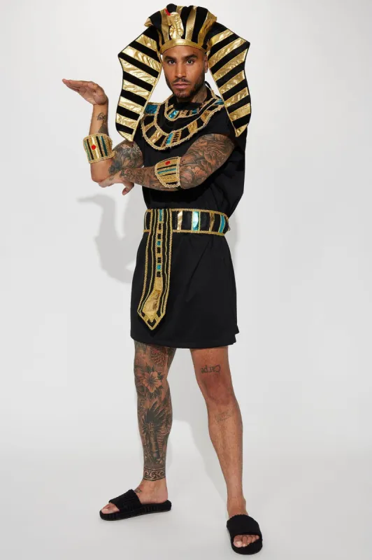 King Tut 4 Piece Costume Set - Black/Gold sold by Fashion Nova
