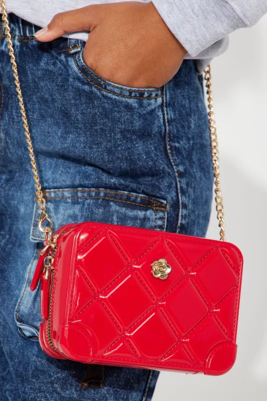 Mini Lola Rose Crossbody Chain Purse - Red sold by Fashion Nova