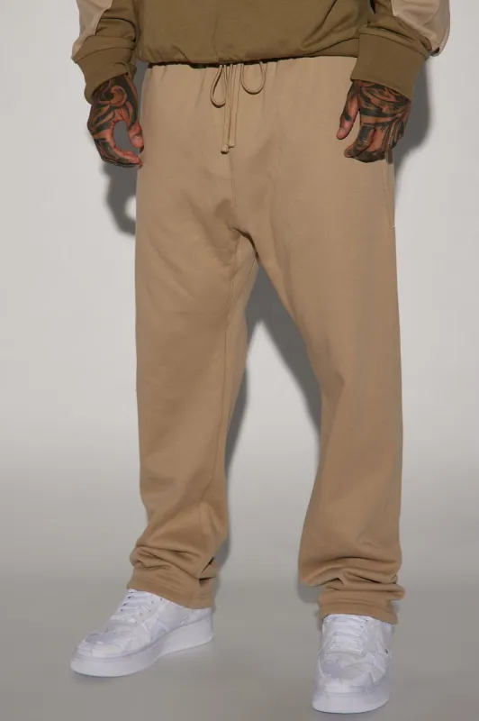 Tyson Heavyweight Straight Sweatpants - Tan sold by Fashion Nova