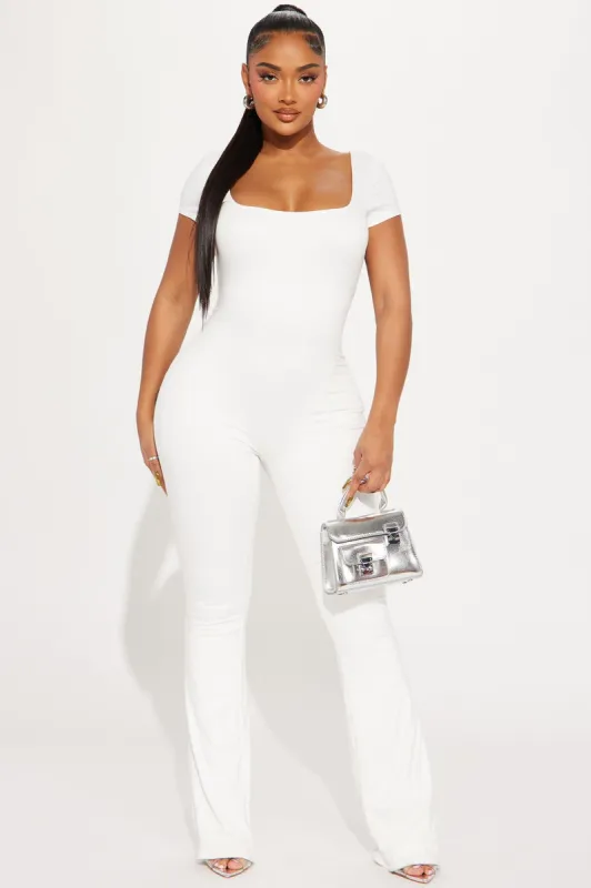 Kyma Double Lined Jumpsuit - Ivory sold by Fashion Nova