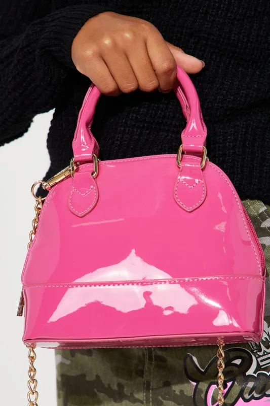 Mini Forever A Queen Crossbody Handbag - Fuchsia sold by Fashion Nova
