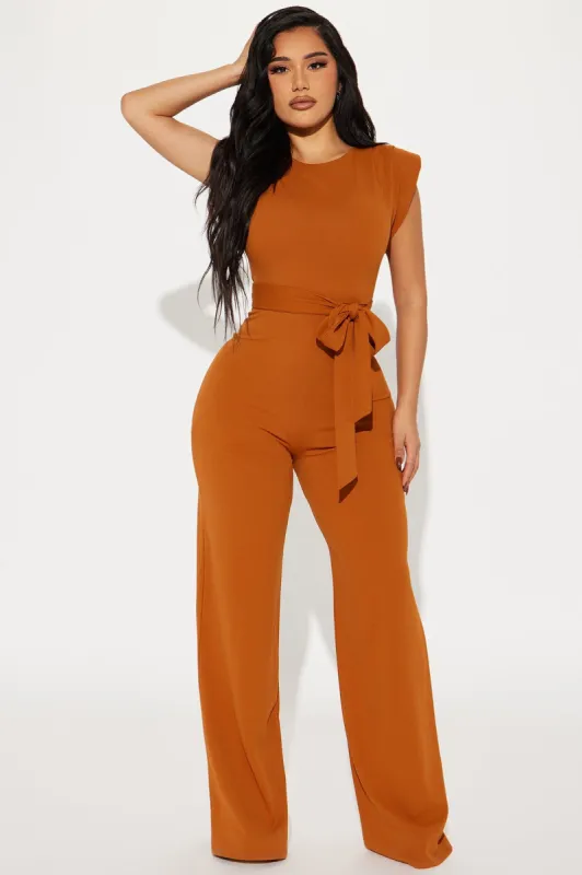 On Point Jumpsuit - Copper sold by Fashion Nova