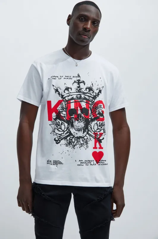 Official King Short Sleeve Tee - White sold by Fashion Nova