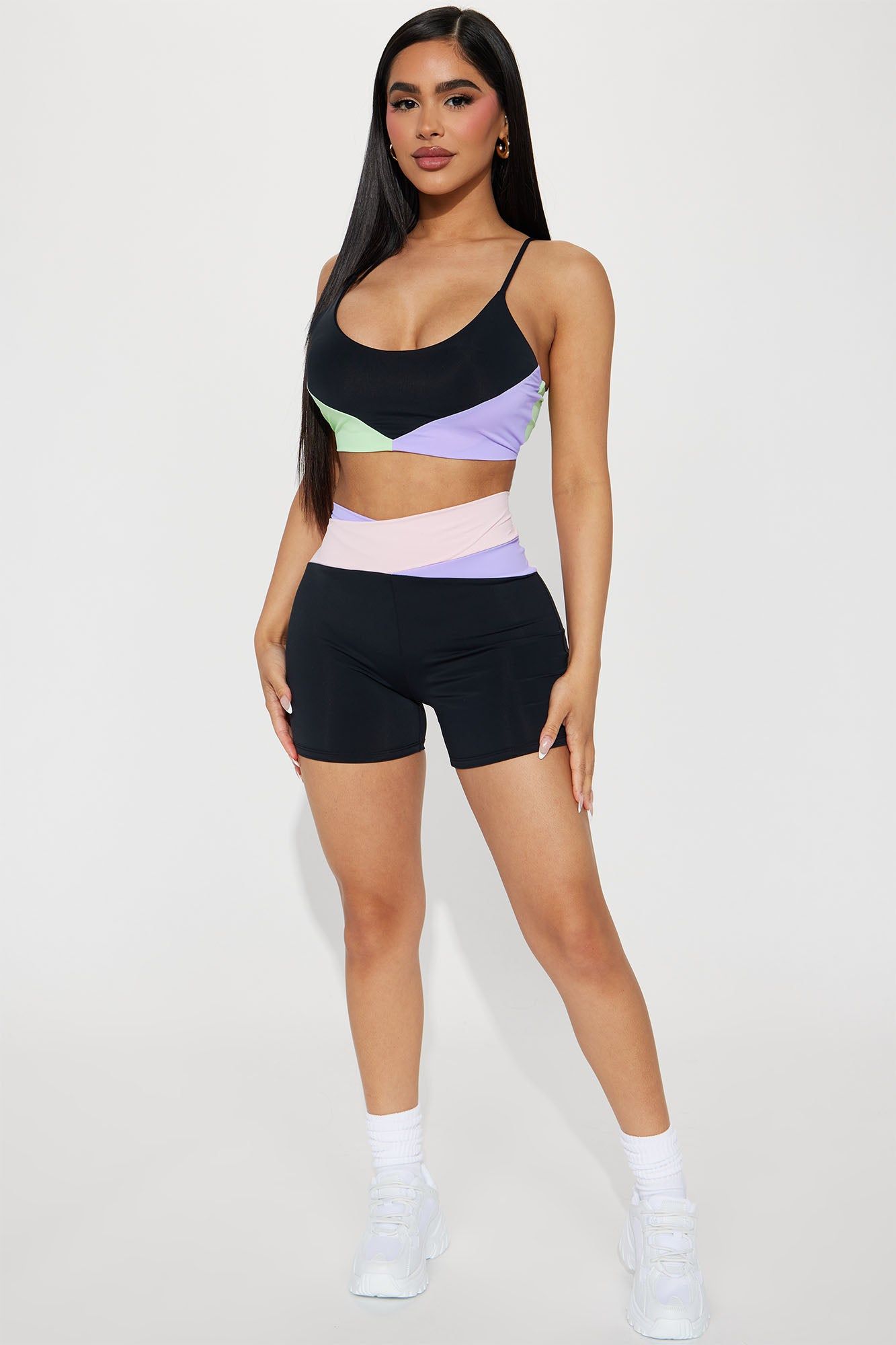 Early Admission Active Set - Black/combo sold by Fashion Nova