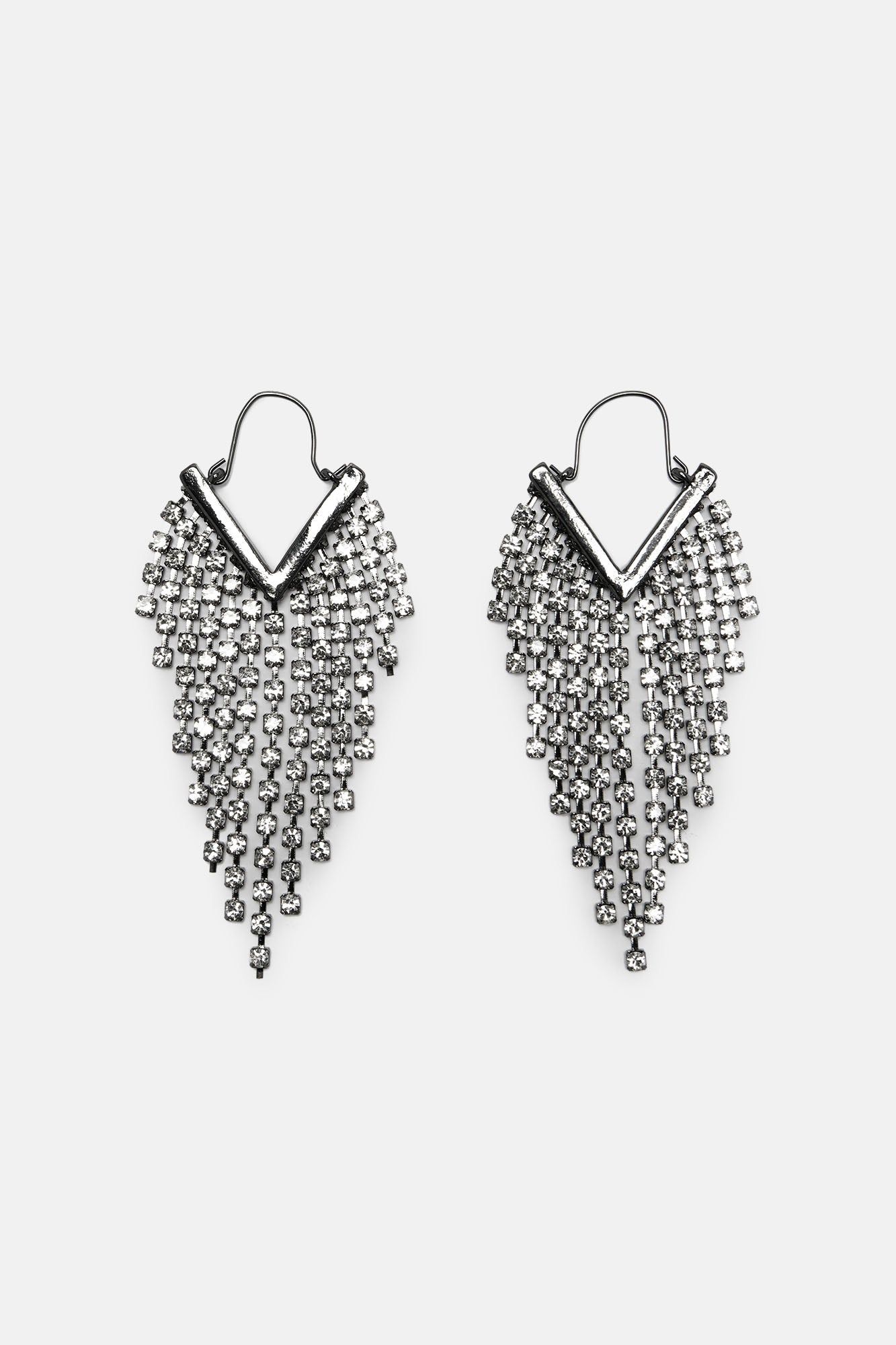Better Night Out Earrings - Gunmetal sold by Fashion Nova product image thumbnail 3