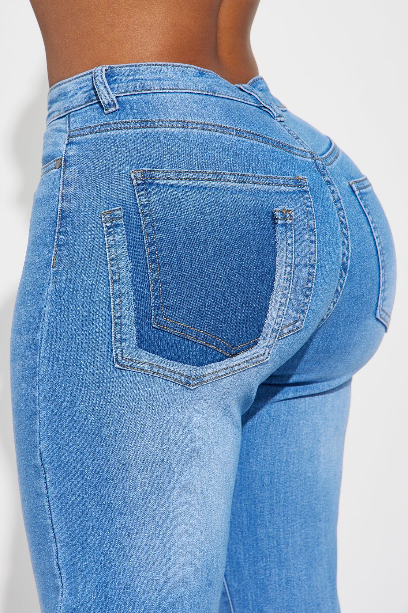 Well Known Stretch Straight Leg Jeans - Medium Wash sold by Fashion Nova product image thumbnail 4