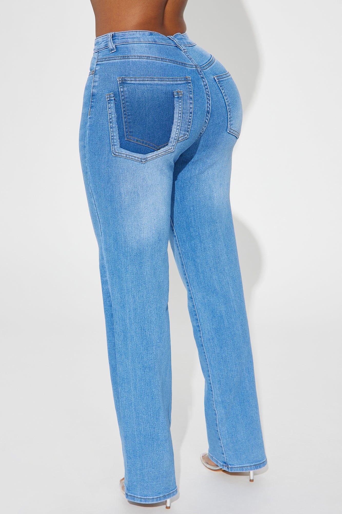 Well Known Stretch Straight Leg Jeans - Medium Wash sold by Fashion Nova product image thumbnail 5