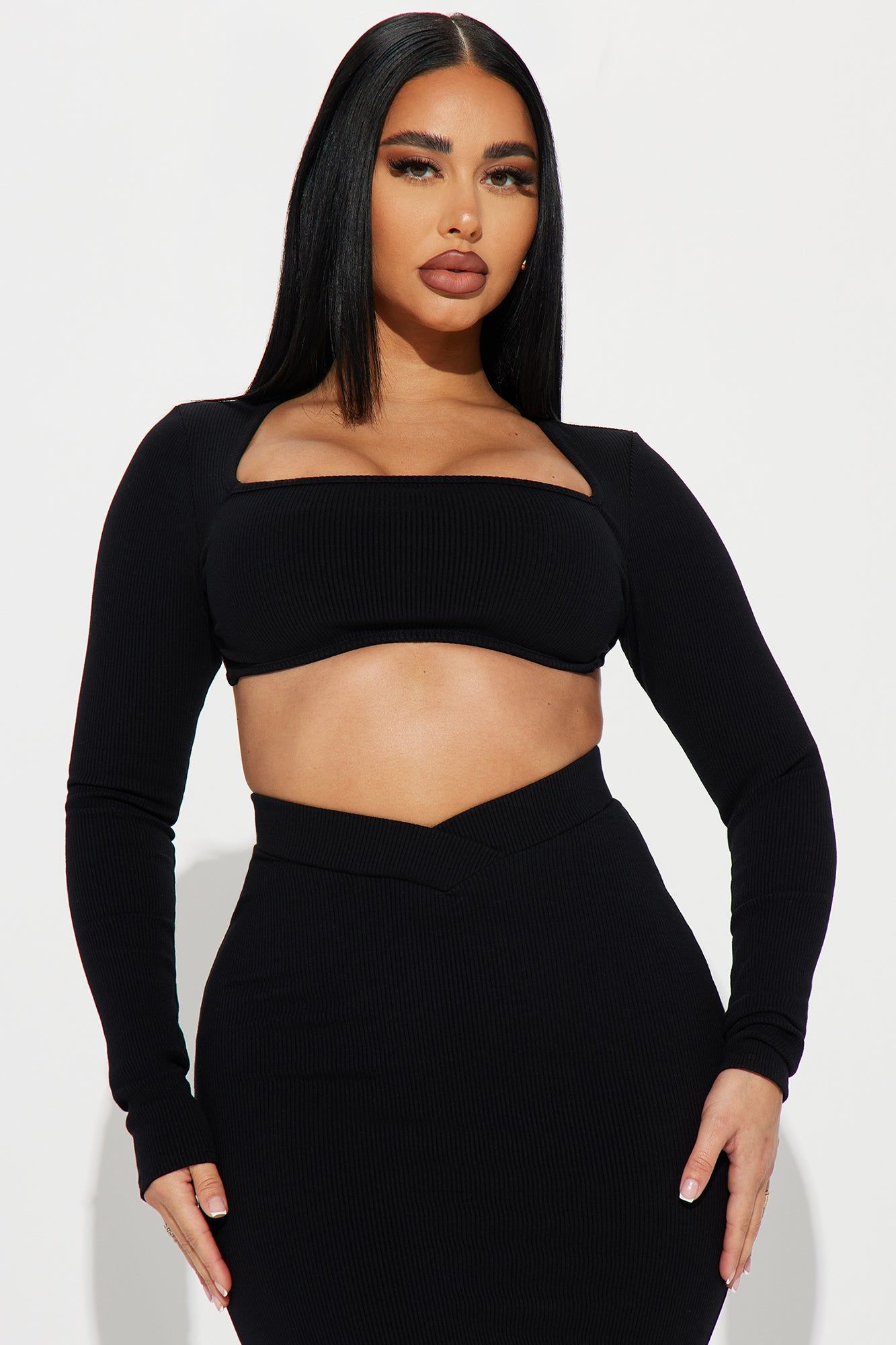 Brittany Snatched Skirt Set - Black sold by Fashion Nova product image thumbnail 2