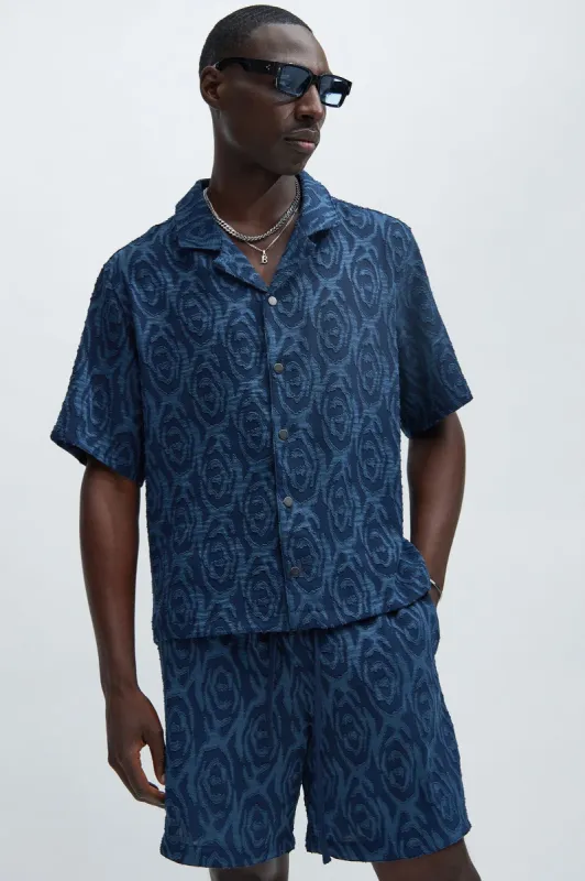 Wyatt Shirt - Navy sold by Fashion Nova