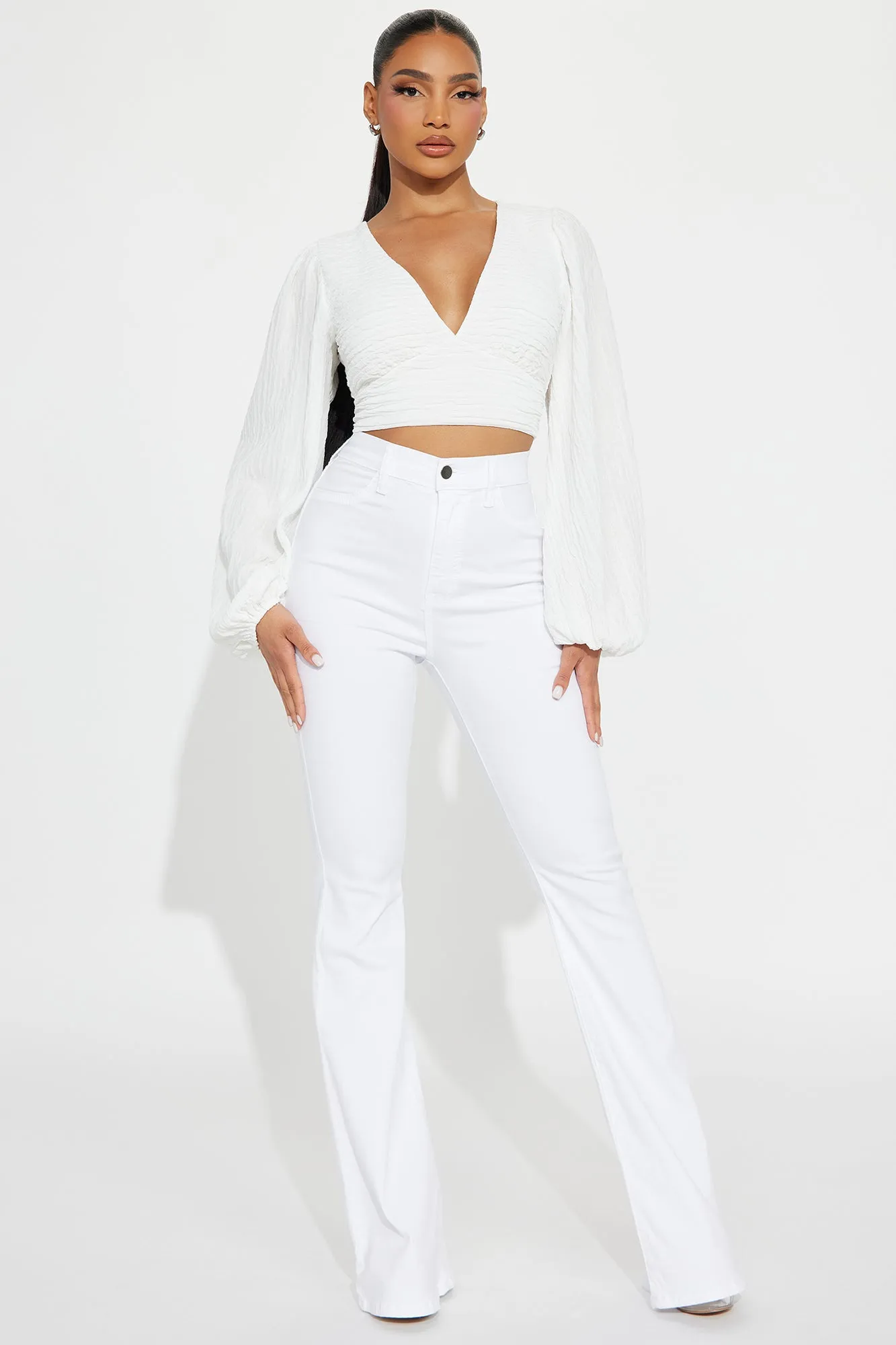 Summer Getaway Blouse - White sold by Fashion Nova product image thumbnail 2
