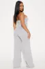 Leave This Town Jumpsuit - Heather Grey sold by Fashion Nova